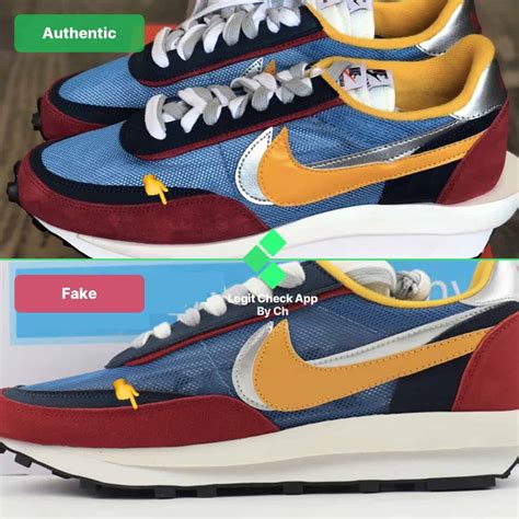 fake vs real nike sacai|How to Spot a Fake Sacai x Nike LDWaffle “Summit White”.